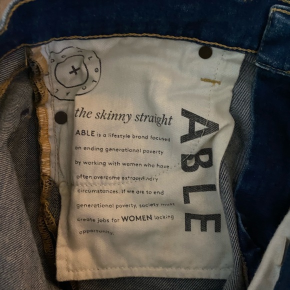 Able Elena Skinny Straight Jean-Size 27 - Picture 11 of 11
